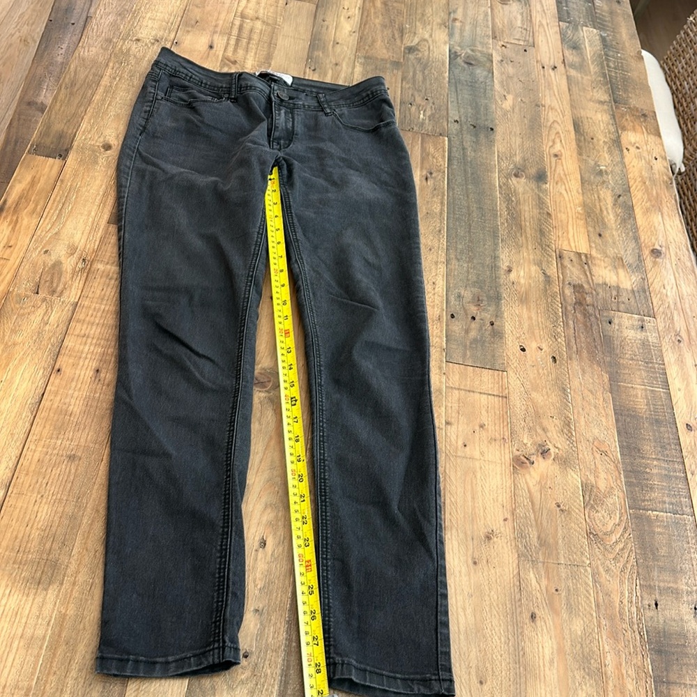 Black denim jeans